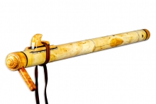 Yellow Cedar Burl Native American Flute, Minor, Bass A-3, #O11B (1)